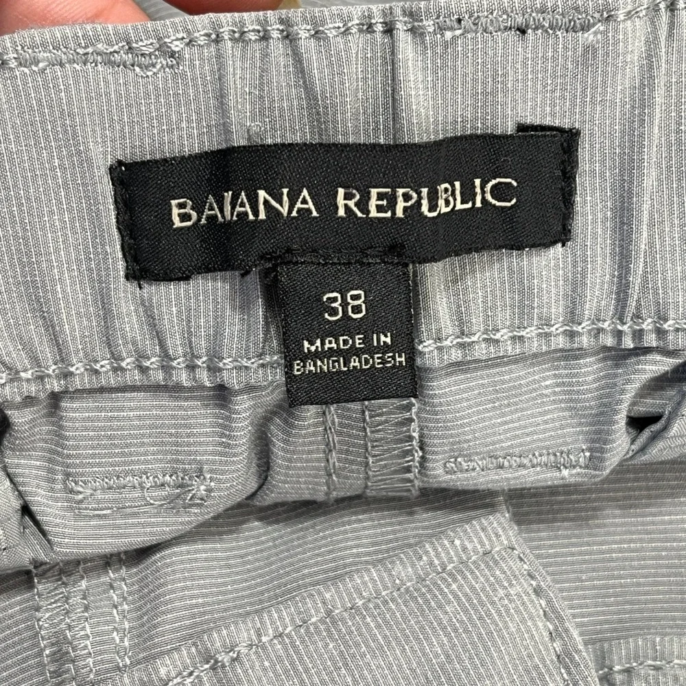 Banana Republic Shorts Mens Light Gray Performance‎ Stretch Casual Size 38